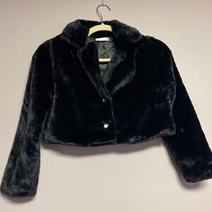 Girl Knit Works Faux Fur Party Dress
Coat